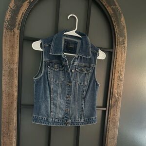 Denim Sleeveless Vest